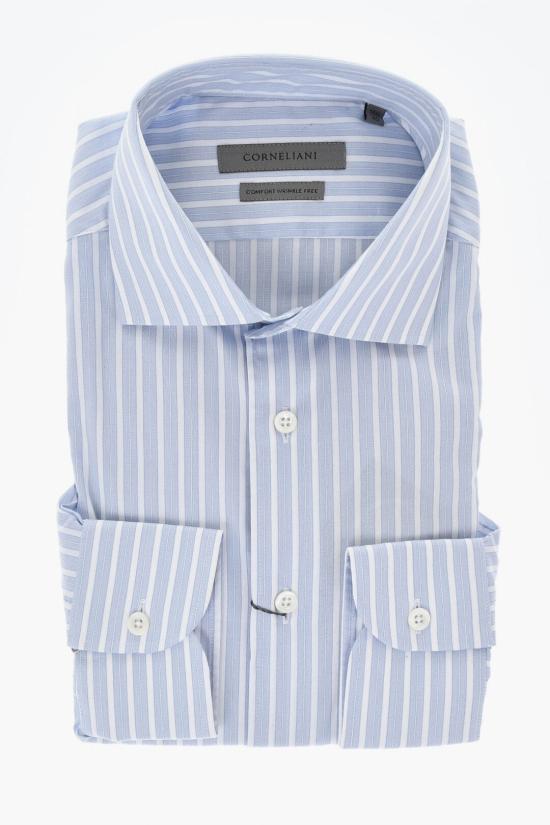  꼬르넬리아니 긴팔 셔츠 85P100 0111270 001 Light blue