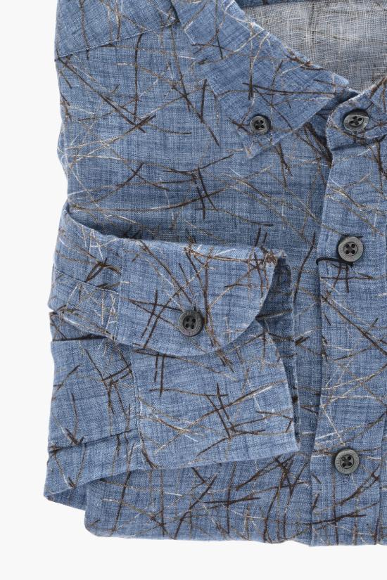  꼬르넬리아니 긴팔 셔츠 85P120 0111948 001 Blue - CORNELIANI