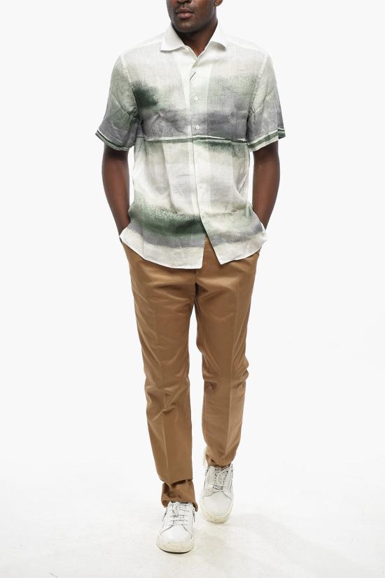  꼬르넬리아니 긴팔 셔츠 91I251 3111915 050 Green - CORNELIANI