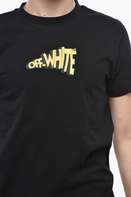  오프화이트 반팔 티셔츠 OMAA027G20JER0641018 Black - OFF WHITE