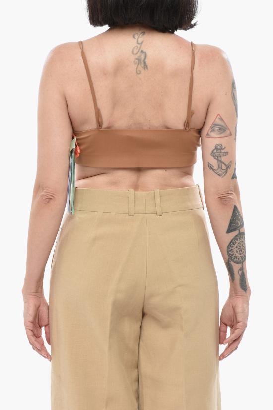  오프화이트 민소매 티셔츠 OWAD174S22FAB0016060 Brown - OFF WHITE