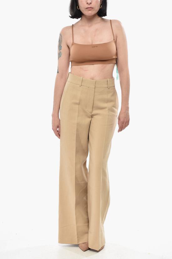  오프화이트 민소매 티셔츠 OWAD174S22FAB0016060 Brown - OFF WHITE