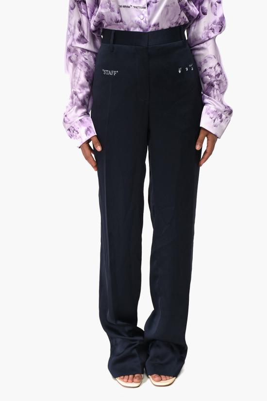  오프화이트 스트레이트 팬츠 OWCA120T21FAB0014501 Blue
