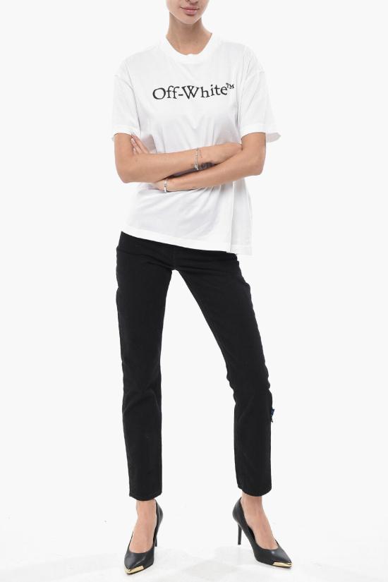  오프화이트 반팔 티셔츠 OWAA089C99JER0030110 White - OFF WHITE