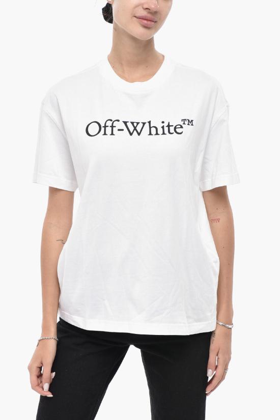  오프화이트 반팔 티셔츠 OWAA089C99JER0030110 White