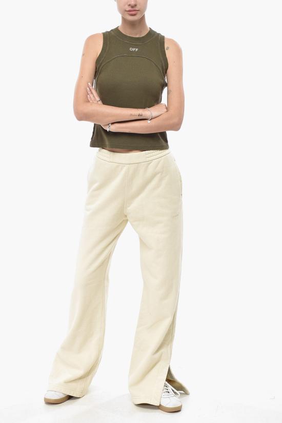  오프화이트 탑 OWAD236S25JER0015401 Military Green - OFF WHITE