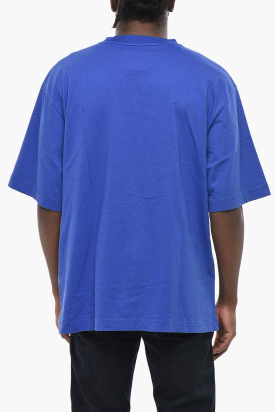  오프화이트 반팔 티셔츠 OMAA120F23JER0016901 Blue - OFF WHITE