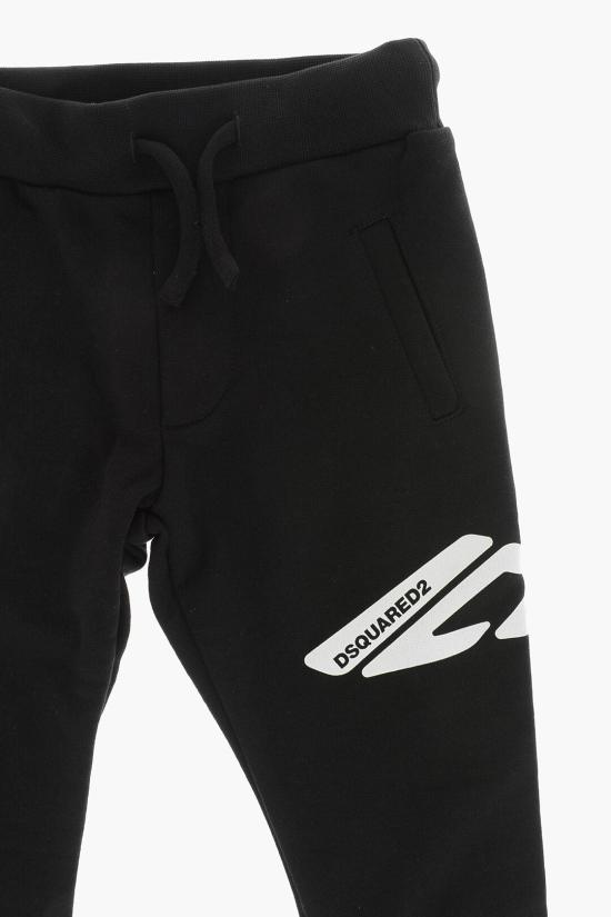  [키즈] 디스퀘어드2 스트레이트 팬츠 DQ2662 D003G DQ900 Black - DSQUARED2