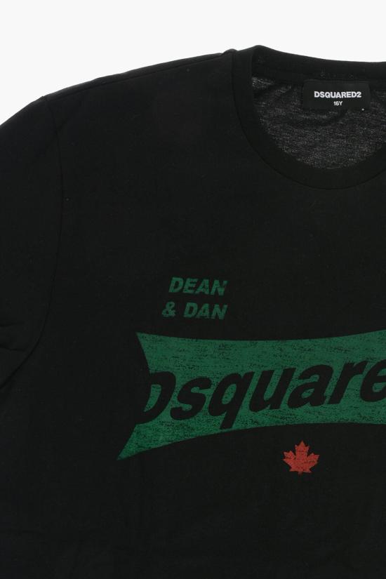  [키즈] 디스퀘어드2 티셔츠 DQ2621 D00MV DQ900 Black - DSQUARED2
