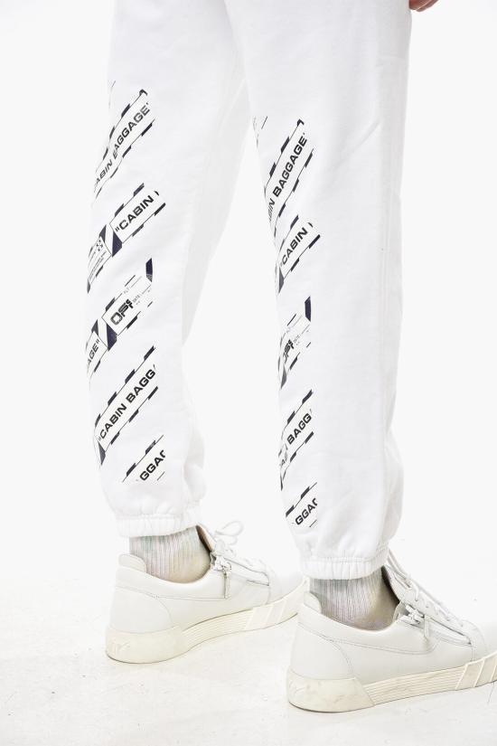  오프화이트 트레이닝/조거 팬츠 OMCH022G20FLE0020184 White - OFF WHITE