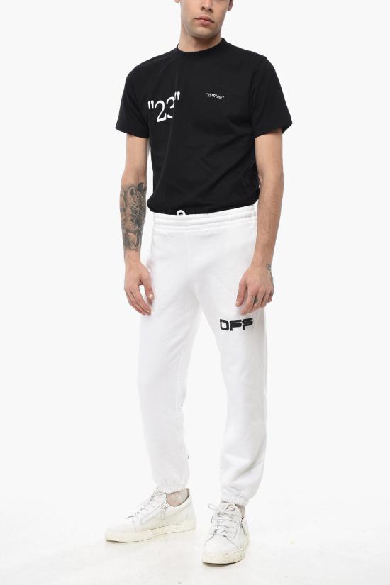  오프화이트 트레이닝/조거 팬츠 OMCH022G20FLE0020184 White - OFF WHITE