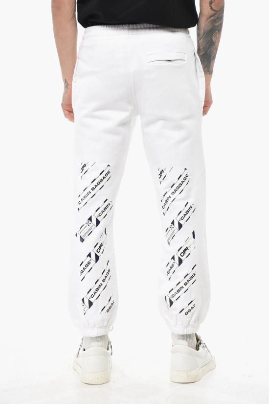  오프화이트 트레이닝/조거 팬츠 OMCH022G20FLE0020184 White - OFF WHITE