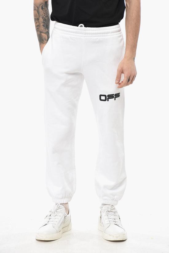  오프화이트 트레이닝/조거 팬츠 OMCH022G20FLE0020184 White