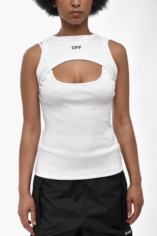  오프화이트 탑 OWAD237C99JER0010110 White