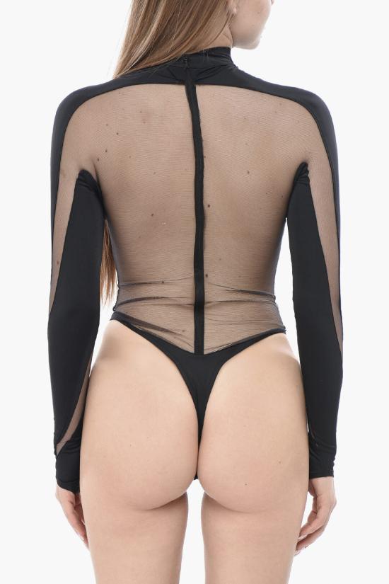  뮈글러 탑 22W1BO0193842 BO0193B1999 Black - MUGLER