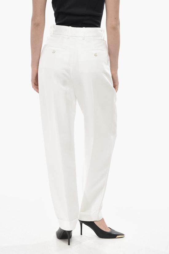  알렉산더 맥퀸 스트레이트 팬츠 780723 QEAE5 9000 White - ALEXANDER MCQUEEN
