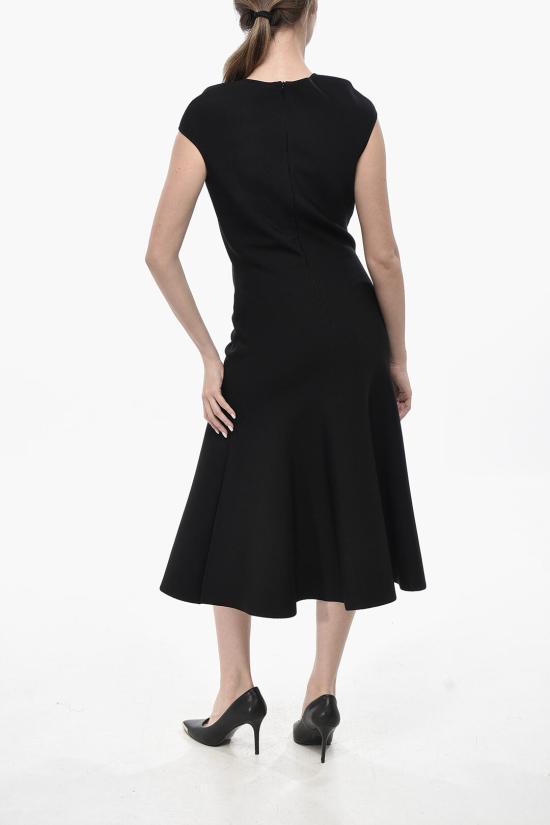  알렉산더 맥퀸 미디 스커트 829730 Q1BDC 1000 Black - ALEXANDER MCQUEEN