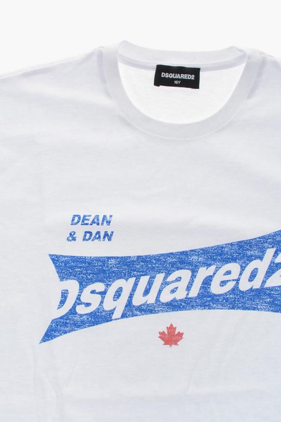  [키즈] 디스퀘어드2 티셔츠 DQ2621 D00MV DQ100 White - DSQUARED2