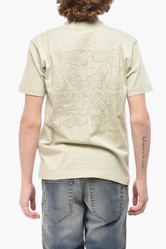  오프화이트 반팔 티셔츠 OMAA027G20JER0596161 Beige - OFF WHITE
