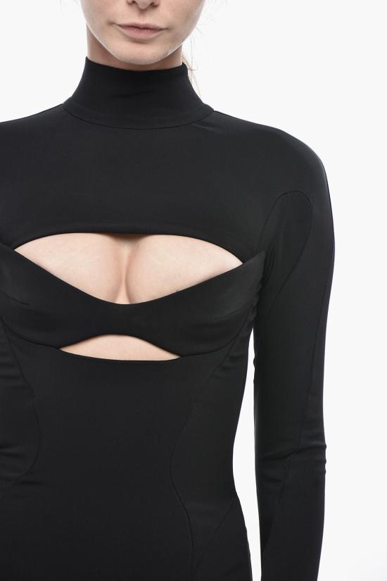  뮈글러 숏 원피스 23W1RO1537470 1999 Black - MUGLER