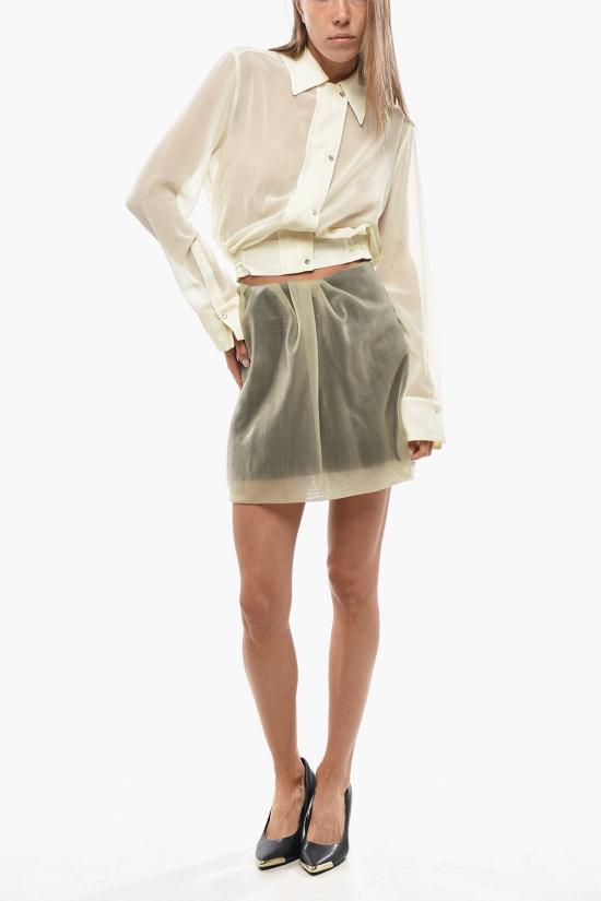  알렉산더 맥퀸 숏 스커트 808582 QEAFU 9020 Beige - ALEXANDER MCQUEEN