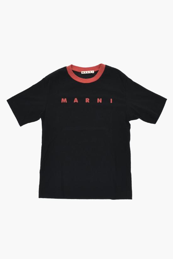  [키즈] 마르니 티셔츠 M01228 M00L9 0M900 Black