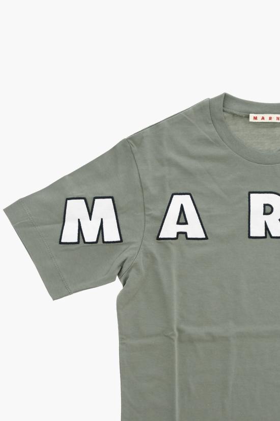  [키즈] 마르니 티셔츠 M01265 M00RF 0M540 Military Green - MARNI