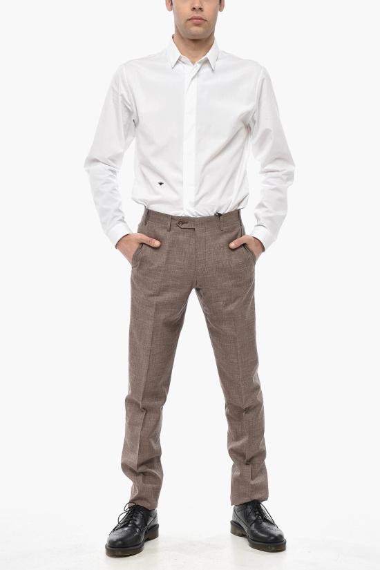  꼬르넬리아니 스트레이트 팬츠 834R43 8284160 031 Brown - CORNELIANI