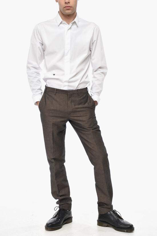  꼬르넬리아니 스트레이트 팬츠 835Z82 9164506 031 Brown - CORNELIANI