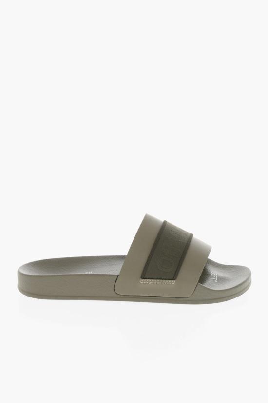  오프화이트 뮬/슬리퍼 OMIC001G20MAT0015656 Brown - OFF WHITE