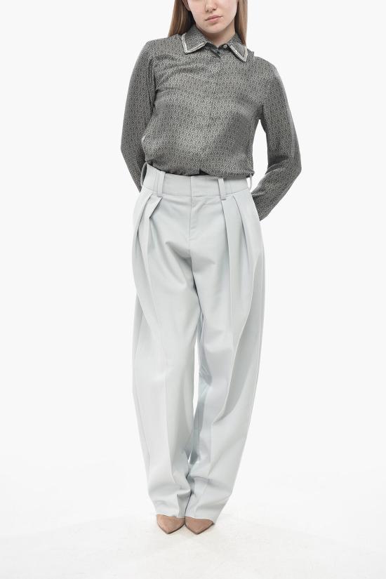  슈퍼 블론드 스트레이트 팬츠 TROUSER BB AZZURRO Light blue - SUPER BLOND