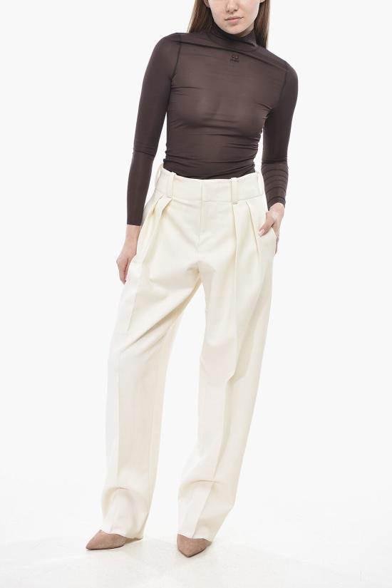  슈퍼 블론드 스트레이트 팬츠 TROUSER BB PANNA White - SUPER BLOND