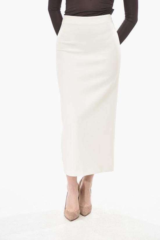  슈퍼 블론드 롱 스커트 SKIRT DZ PANNA White