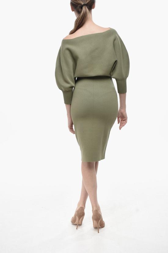 슈퍼 블론드 미디 스커트 24WNDKD600FU002 VERDE Military Green - SUPER BLOND