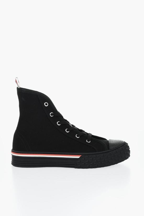  톰브라운 스니커즈 MFD243A F0102 001 Black - THOM BROWNE