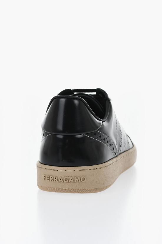  살바토레 페라가모 스니커즈 027998 ACHILLE BROG 774901 NERO Black - SALVATORE FERRAGAMO