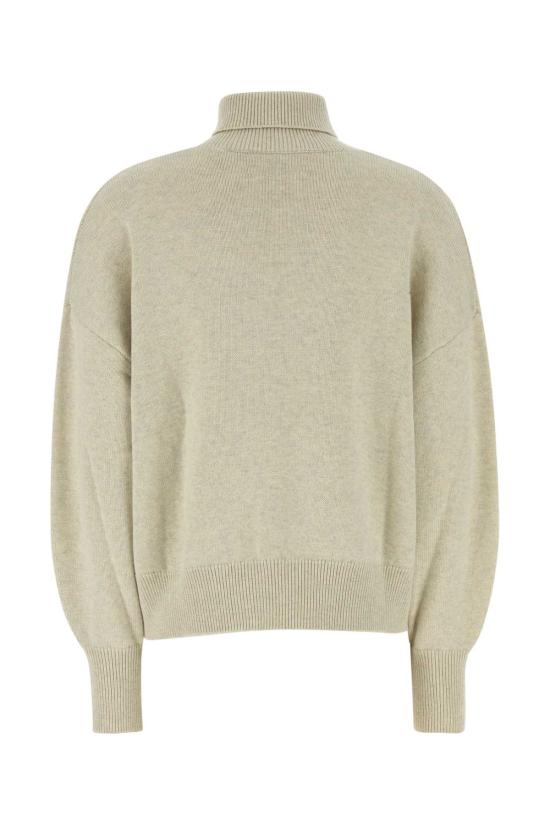 26FW 이자벨마랑에뚜왈 나샤 울 코튼 스탠드업 칼라 스웨터 PU0663FAC1L17E 02LY Beige o Tan - ISABEL MARANT ETOILE