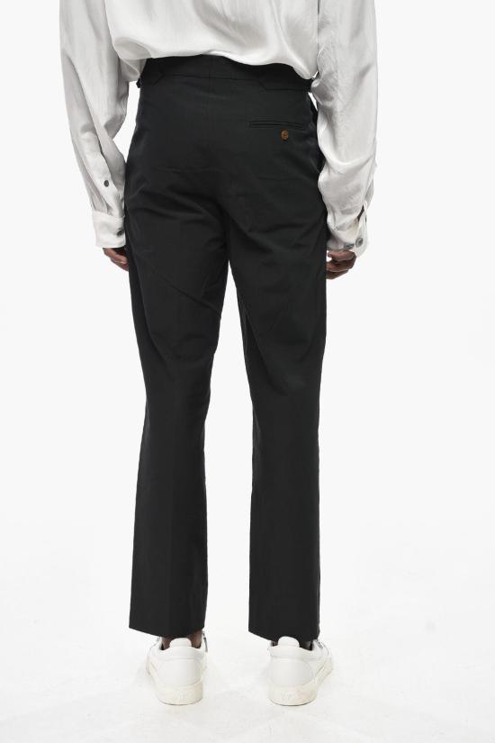  비비안웨스트우드 스트레이트 팬츠 2F01000R W00M2 LR N401 Black - VIVIENNE WESTWOOD