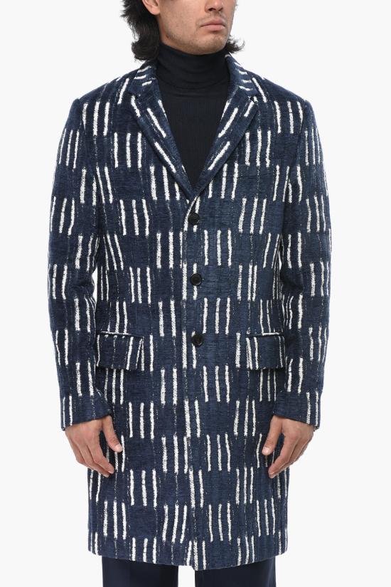  오프화이트 코트 OMER083F23FAB0024600 Blue
