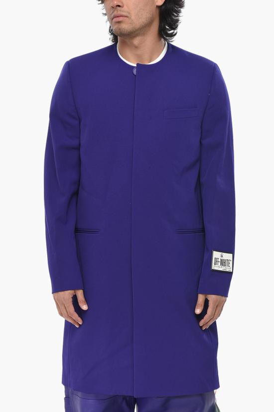  오프화이트 코트 OMER079S23FAB0013700 Violet