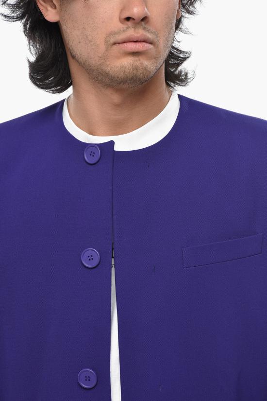  오프화이트 코트 OMER079S23FAB0013700 Violet - OFF WHITE