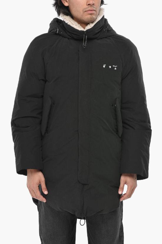  오프화이트 패딩 OMEC010F20FAB0011001 Black