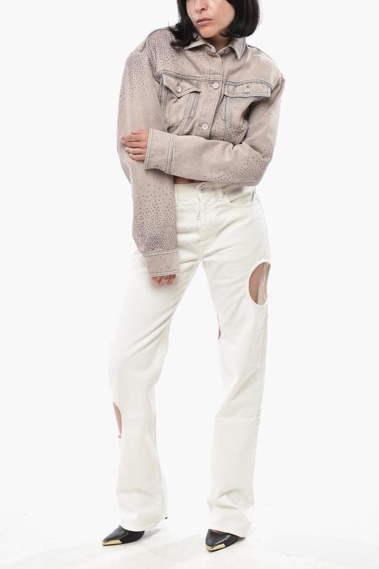  오프화이트 데님 자켓 OWYE039F22DEN0043600 Pink - OFF WHITE