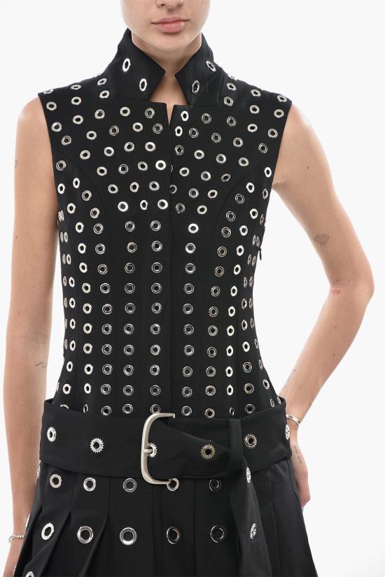  오프화이트 롱 원피스 OWDB505F23FAB0021000 Black - OFF WHITE