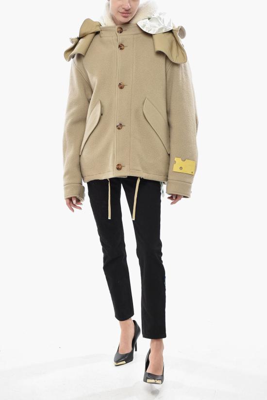 오프화이트 패딩 OWEC003F22FAB0016100 Beige - OFF WHITE
