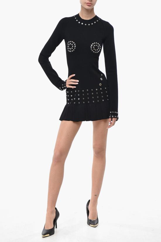  오프화이트 숏 원피스 OWHI110F23KNI0011000 Black