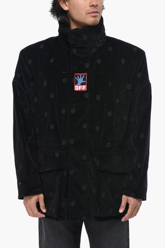  오프화이트 자켓 OMEC015S21FAB0011000 Black