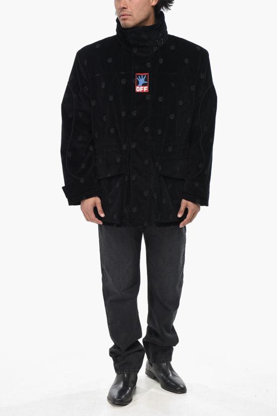  오프화이트 자켓 OMEC015S21FAB0011000 Black - OFF WHITE