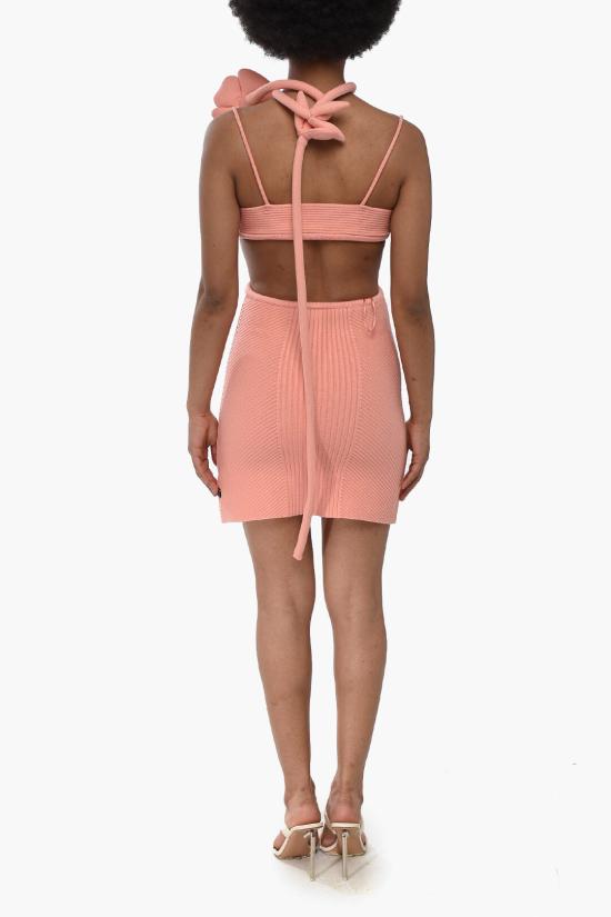  오프화이트 숏 원피스 OWHI070S23KNI0012100 Pink - OFF WHITE