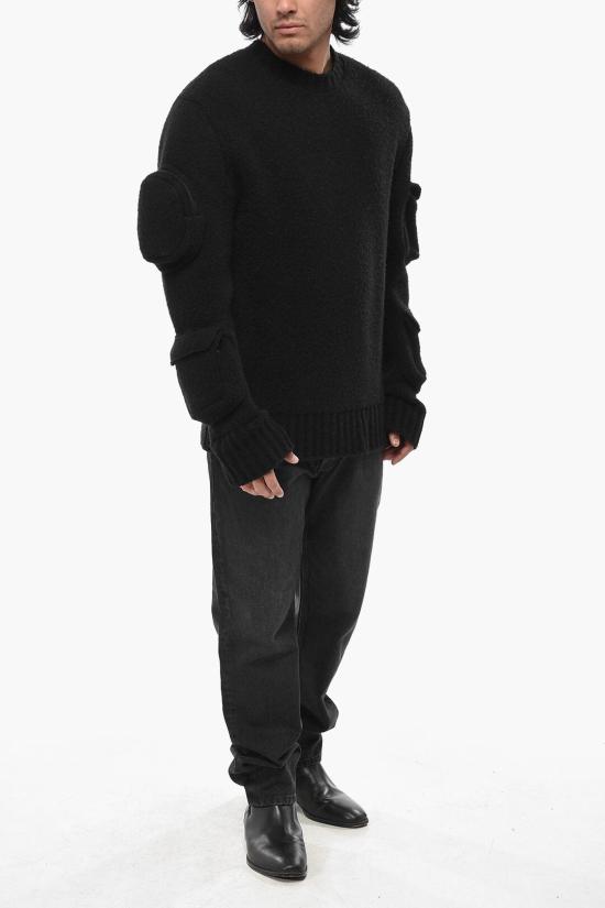  오프화이트 스웨터 OMHE168F23KNI0011000 Black - OFF WHITE